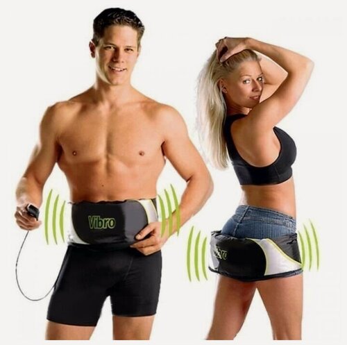 Изображение товара Вибромассажер для женщин/мужчин вибрационный расслабляющий пояс для похудения живота/ягодиц сжигания жира с пультом антицеллюлитный. Массажер для тела. Loloki
