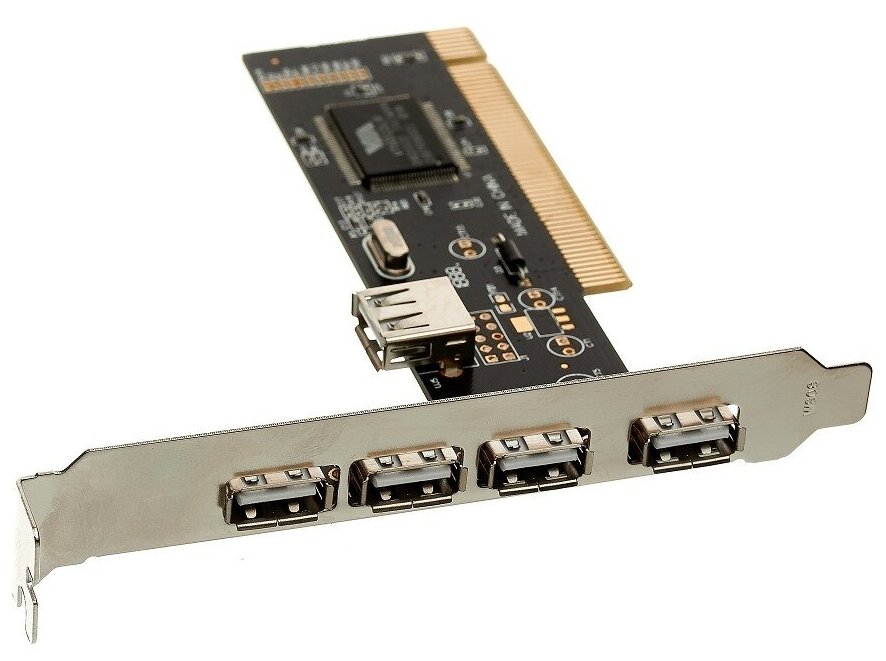 Контроллер ExeGate EXE-352 PCI 4*USB2.0 ext + 1*USB2.0 int OEM [ex281227rus] Ex281227rus