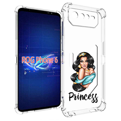 Чехол MyPads Принцесса-Жасмин женский для Asus ROG Phone 6 задняя-панель-накладка-бампер