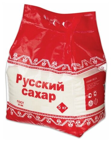 Сахарный песок русский 5 кг, ш/к 20943