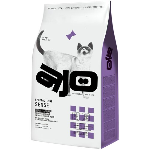 Сухой корм AJO Sense для кошек с чувствительным пищеварением 0,4 кг