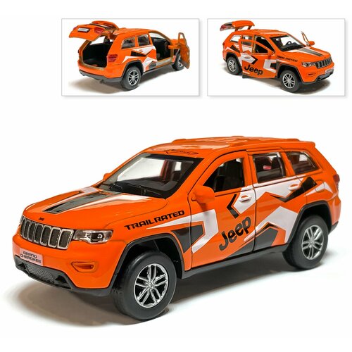 Машина Jeep Grand Cherokee, инерционная, спорт, Технопарк, 12 см машина jeep grand cherokee серый 12см в к