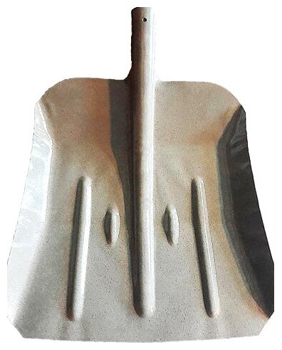 Лопата для уборки снега ЛСУ 390*370мм (сталь 1мм) - фотография № 1
