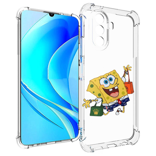 Чехол MyPads модный-спанч-боб для Huawei Nova Y70 / Nova Y70 Plus (MGA-LX9N) / Huawei Enjoy 50 задняя-панель-накладка-бампер чехол mypads модный спанч боб для huawei nova y70 nova y70 plus mga lx9n huawei enjoy 50 задняя панель накладка бампер