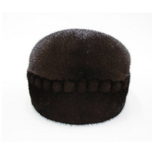 фото Шапка шлем косынка зимняя, подкладка, размер 55, коричневый мария