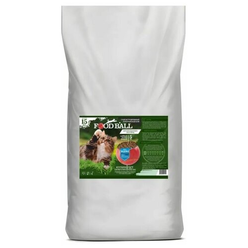 FOOD BALL сухой корм для взрослых кошек со вкусом Индейки 15кг