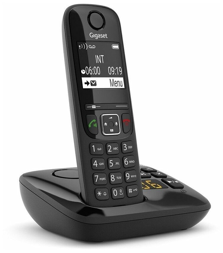 Р/Телефон Dect Gigaset As690a Trio RUS черный (труб. в компл.:3шт) автооветчик АОН L36852-H2836-S311