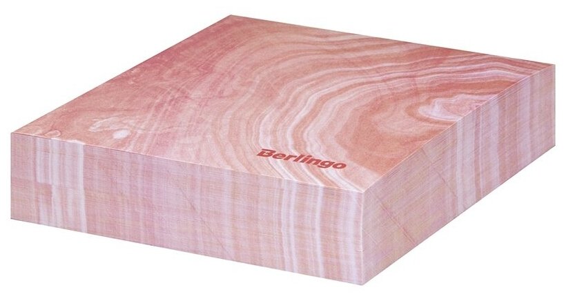 Блок для записи Berlingo декоративный, на склейке "Fantasy", 8,5х8,5х2 см, розовый, 200 листов (LNn_00056)