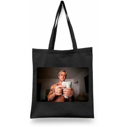 фото Сумка-шоппер унисекс каждому своё "актёр/райан гослинг/ryan gosling" черная