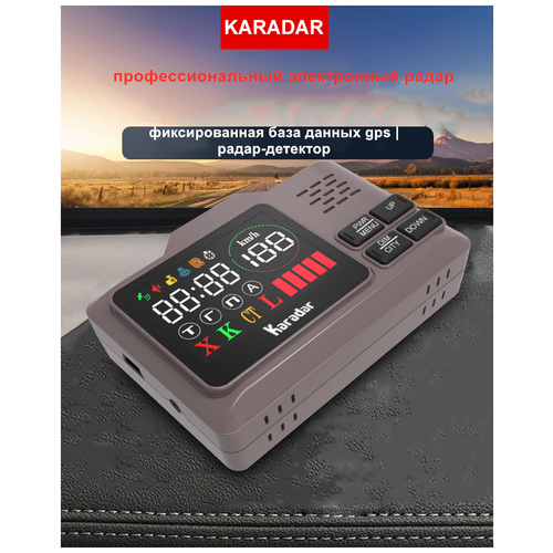 New Автомобильный GPS-антирадар, Karadar PRO980 сигнальный радар-детектор, светодиодная подсветка