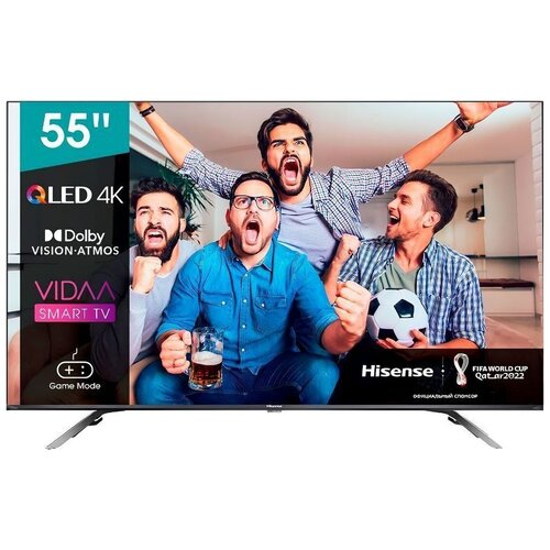 55 Телевизор Hisense 55E76GQ 2022 QLED LED темно-серый 5917000₽