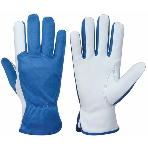Защитные рабочие перчатки King Gloves 201 кожаные, комбинированные, размер 10, 1 пара