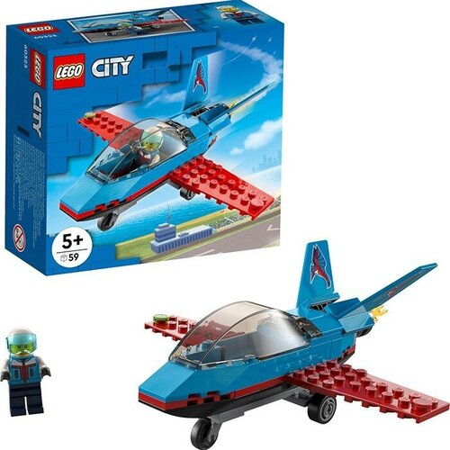 Конструктор LEGO 60323 Город Трюковый самолёт конструктор lego city great vehicles 60323 трюковый самолёт