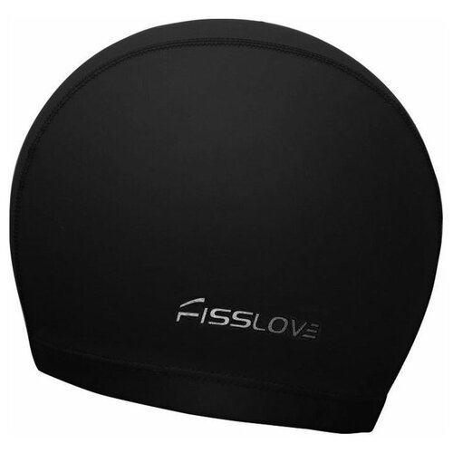 Шапочка для плавания Sportex R18190 Fisslove, черная