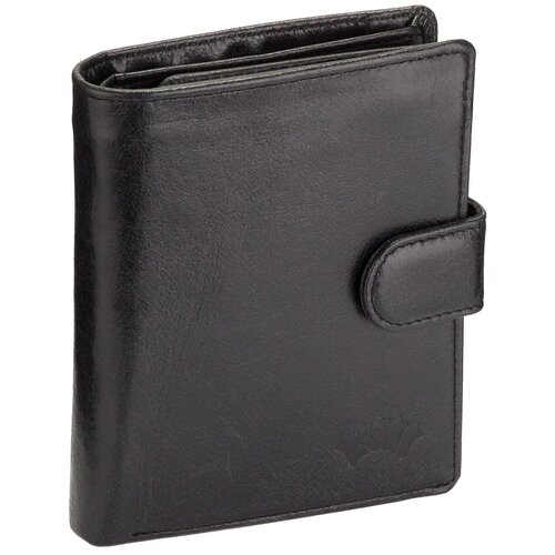 Портмоне Кожинка, фактура гладкая, черный