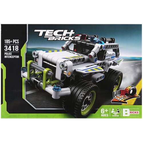 Конструктор Tech Bricks Technic 3418 Полицейский джип (185 дет. )