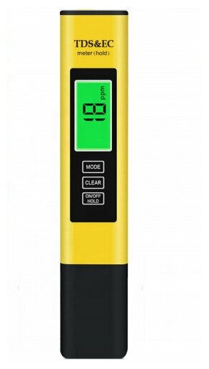 TDS тестер качества воды - TDS метр для измерения жесткости воды 3 в 1