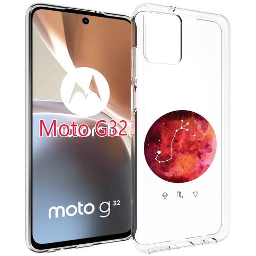 Чехол MyPads знак зодиака скорпион 6 для Motorola Moto G32 задняя-панель-накладка-бампер