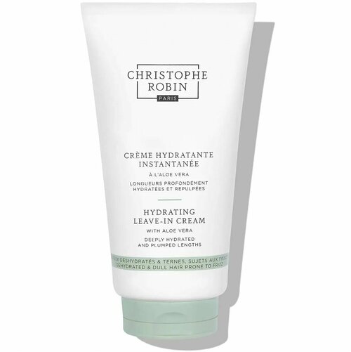 Christophe Robin Несмываемый крем с алоэ вера HYDRATING LEAVE-IN CREAM WITH ALOE VERA, 150 мл