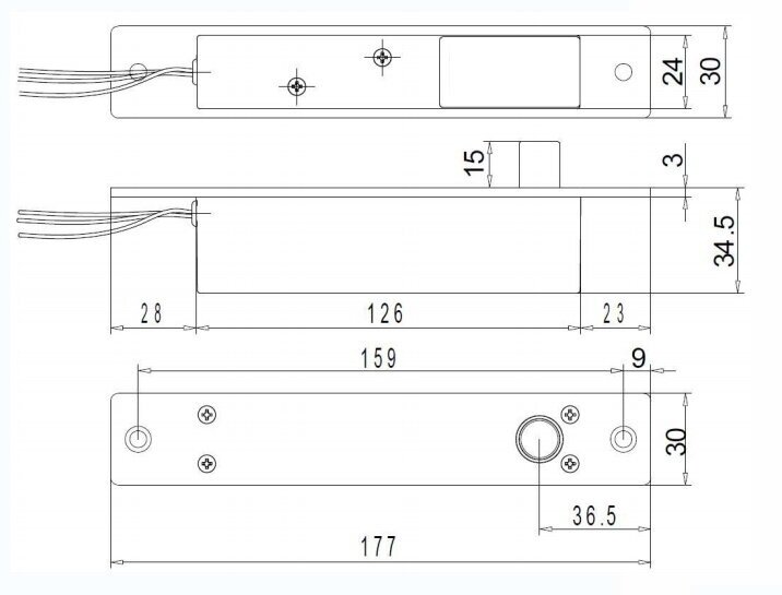 Замок электромеханический Tantos TRD-1086C