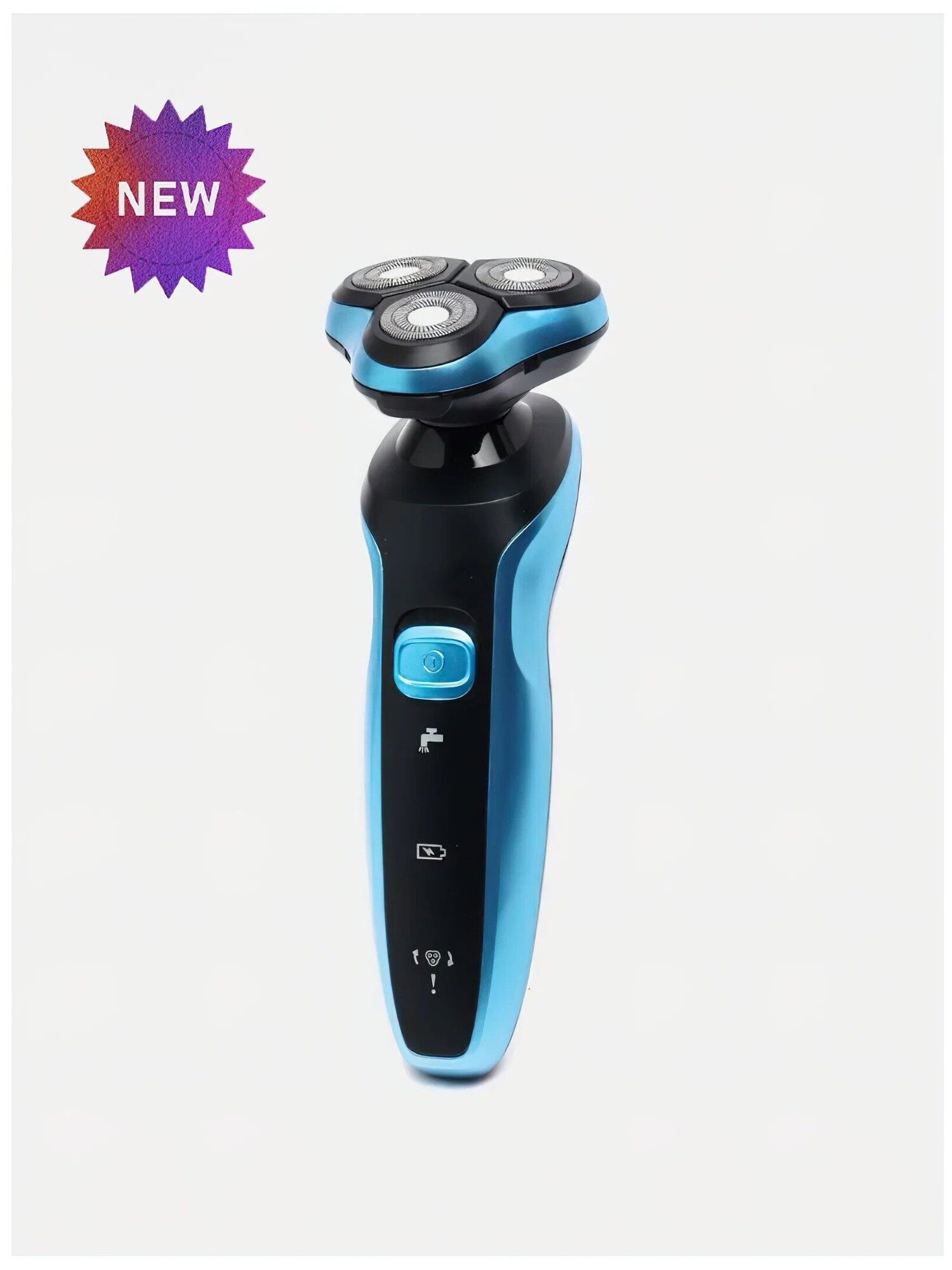 фото Электробритва для влажного и сухого бритья с плавающими головками