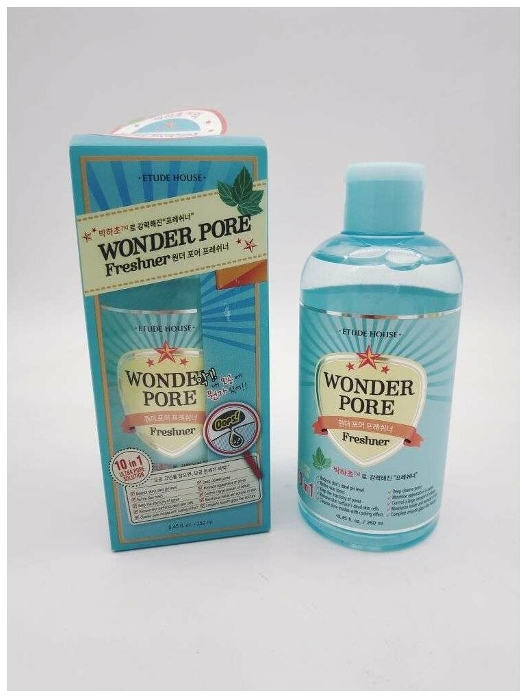 Тоник для лица Etude House Wonder pore freshner 10в1 250мл - фото №10