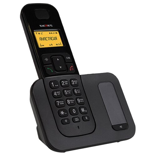 Телефон беспроводной Texet TX-D6605А, АОН, 20 номеров, черный
