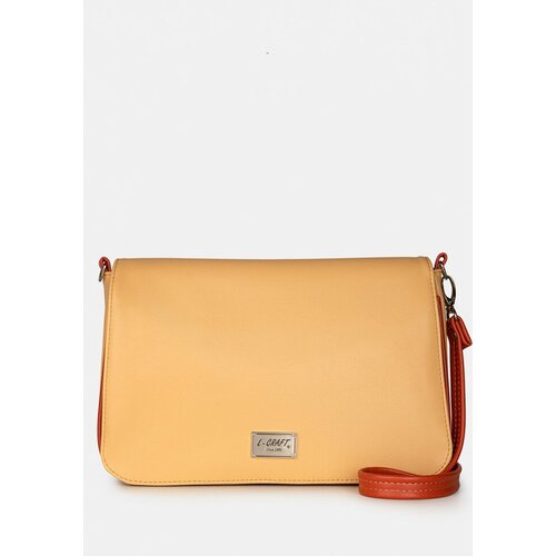 фото Сумка l-craft, фактура гладкая, желтый, оранжевый