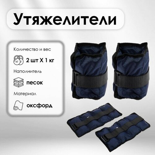 Утяжелители 2 шт 1 кг цвета микс 980₽