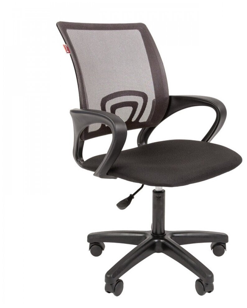 Кресло офисное Easy Chair VT_EChair-304 (LT) TC Net ткань черн/сетка серый, пластик