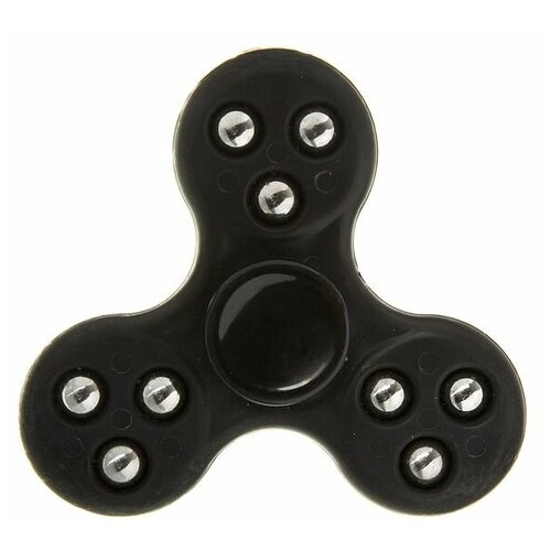 Спиннер пластик мульти черный Roller ball Fidget Spinner- black Color PACK 9х9х1,1 см