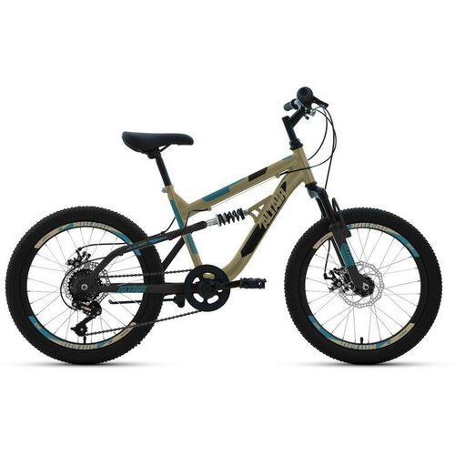 Детский велосипед Altair MTB FS 20 D, год 2022, цвет Коричневый-Черный