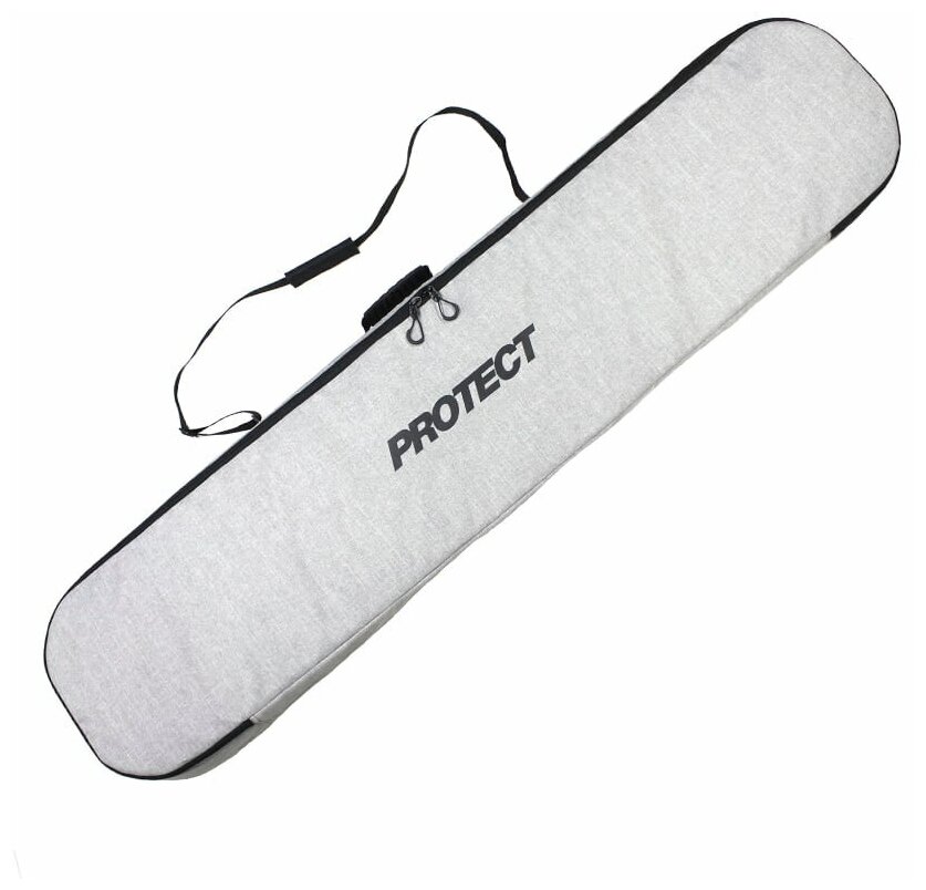 Чехол для сноуборда 999-054 PROTECT размер 156х33х11 см серый