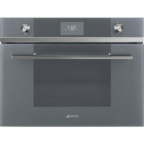 Микроволновая печь встраиваемая Smeg SF4101MS1, серебристый