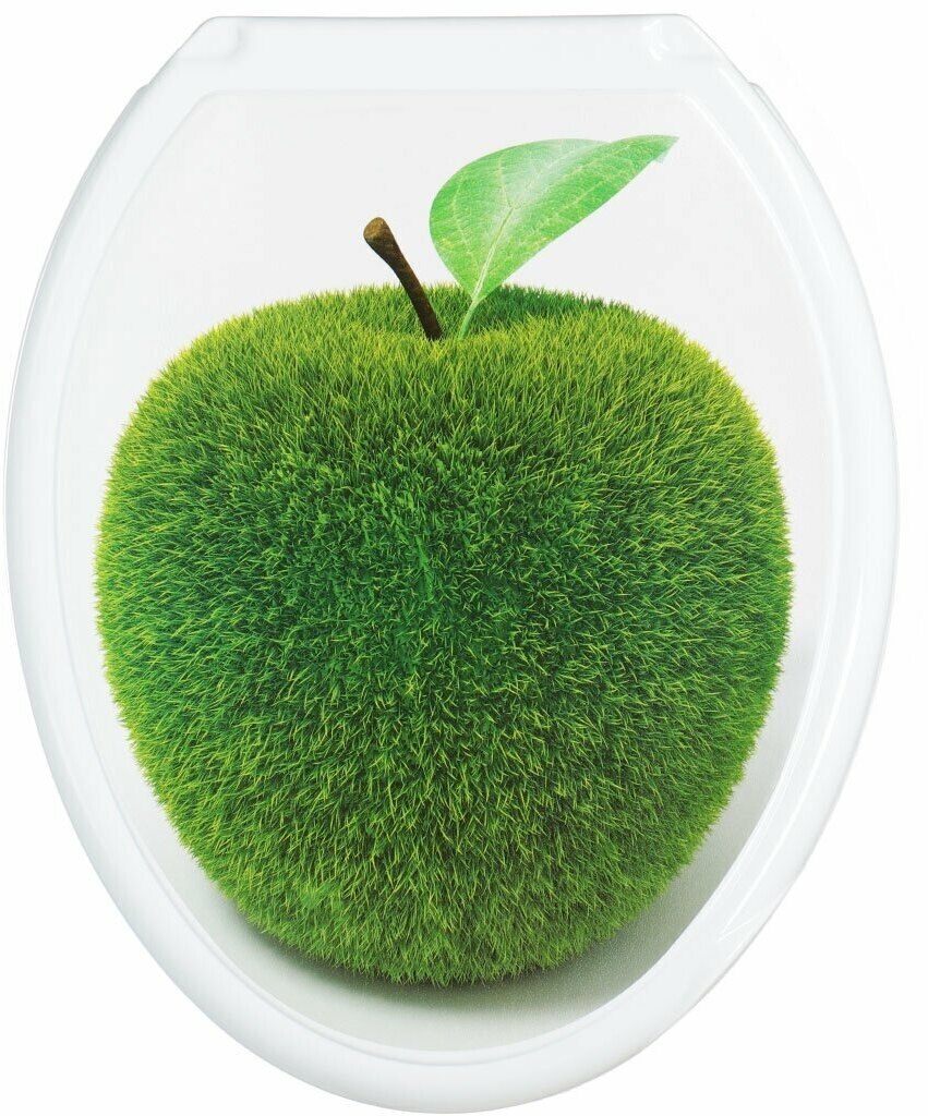 Сиденье для унитаза Росспласт Яблоко РП 813  пластик  белое  Россия