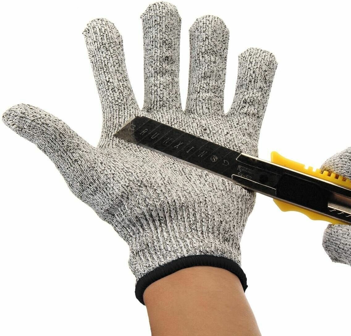 Порезостойкие перчатки хозяйственные универсальные перчатки CUT RESISTANT GLOVES - фотография № 2