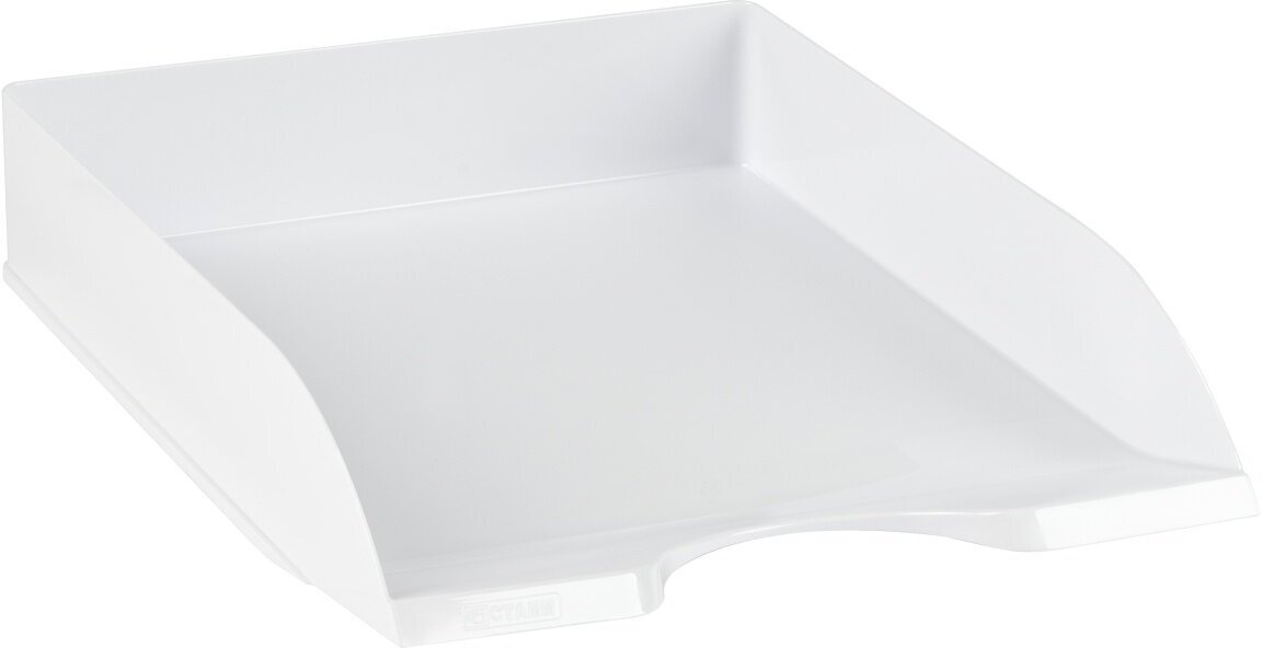 Лоток для бумаг СТАММ "Дельта", горизонтальный, белый (ЛТГ-30462)
