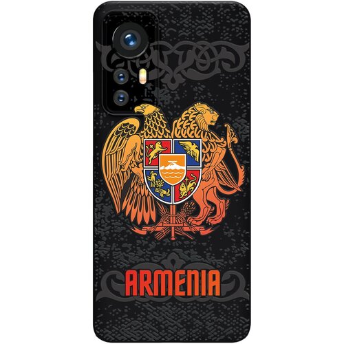 Силиконовый чехол Mcover для Xiaomi 12X с рисунком Герб Армении силиконовый чехол mcover для realme 8 pro с рисунком герб армении