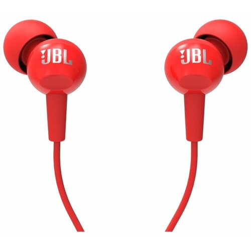 Проводные наушники JBL C100SI красный 734₽