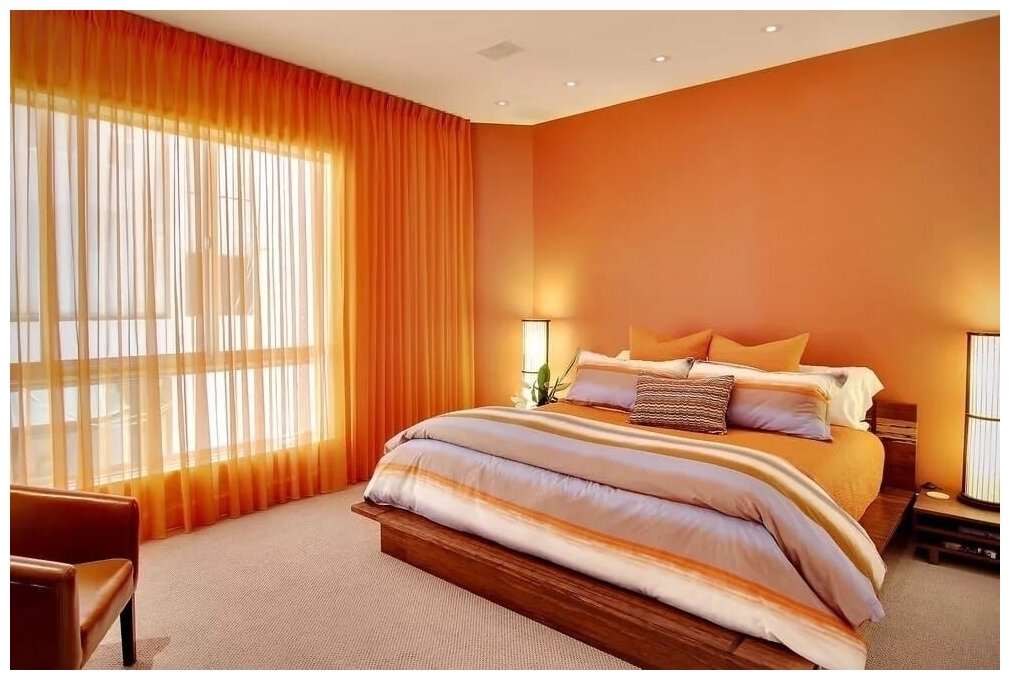Краска Malare "ГОСТ" интерьерная для стен и потолков в сухих помещениях, быстросохнущая, без запаха матовая, оранжевый закат, (2.7л - 3.5кг) - фотография № 8