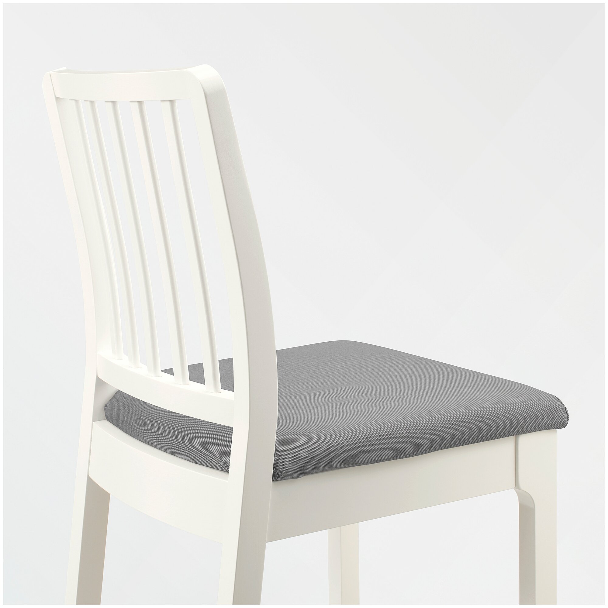 EKEDALEN экедален стул барный 75 см белый/Оррста светло-серый - фотография № 3