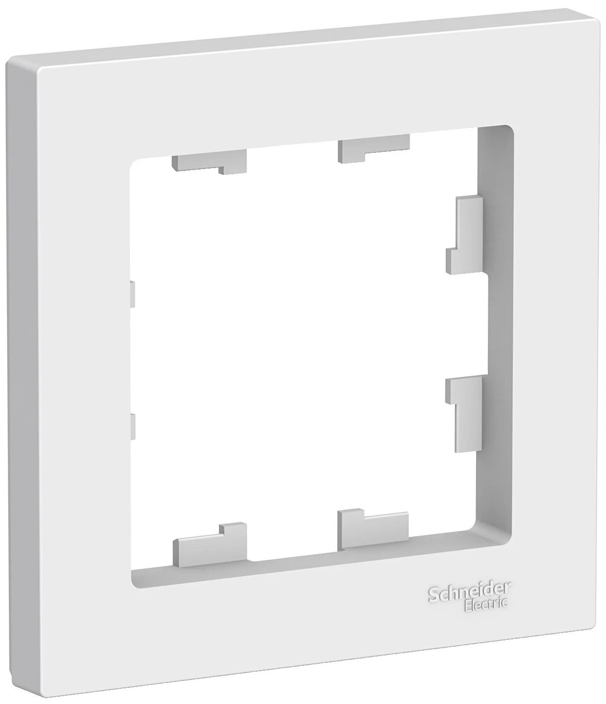 Рамка электроустановочная Schneider Electric AtlasDesign, 1 пост., белый, ATN000101, 3 шт. - фотография № 1