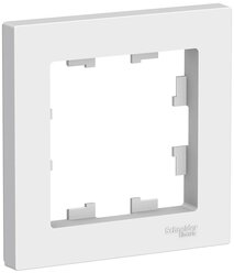 Рамка электроустановочная Schneider Electric AtlasDesign, 1 пост., белый, ATN000101, 3 шт.
