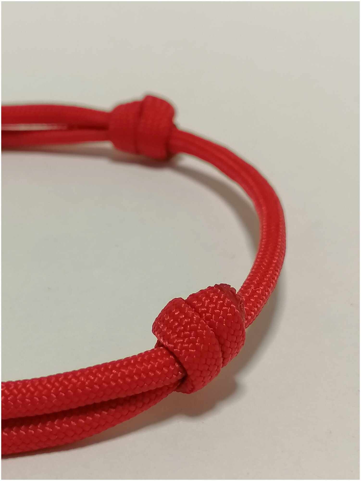 Шнурок для адресника, красный, размер XS - 15-30 см - фотография № 2