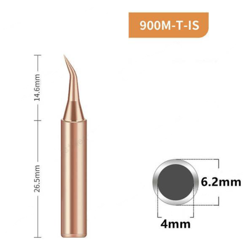 жало для паяльника 900m t is изогнутое тонкое Жало для паяльника AIDA 900M-T-IS (изогнутое / тонкое)