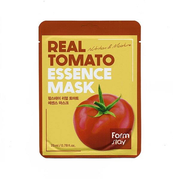 FarmStay Real Tomato Essence Mask Тканевая маска для лица с экстрактом томата