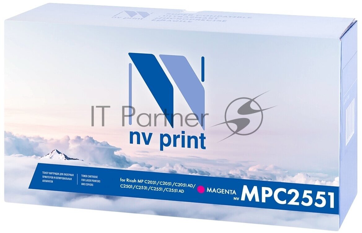 Картридж NV Print MP C2551 Magenta для Ricoh, 9500 стр, пурпурный NV-Print - фото №10