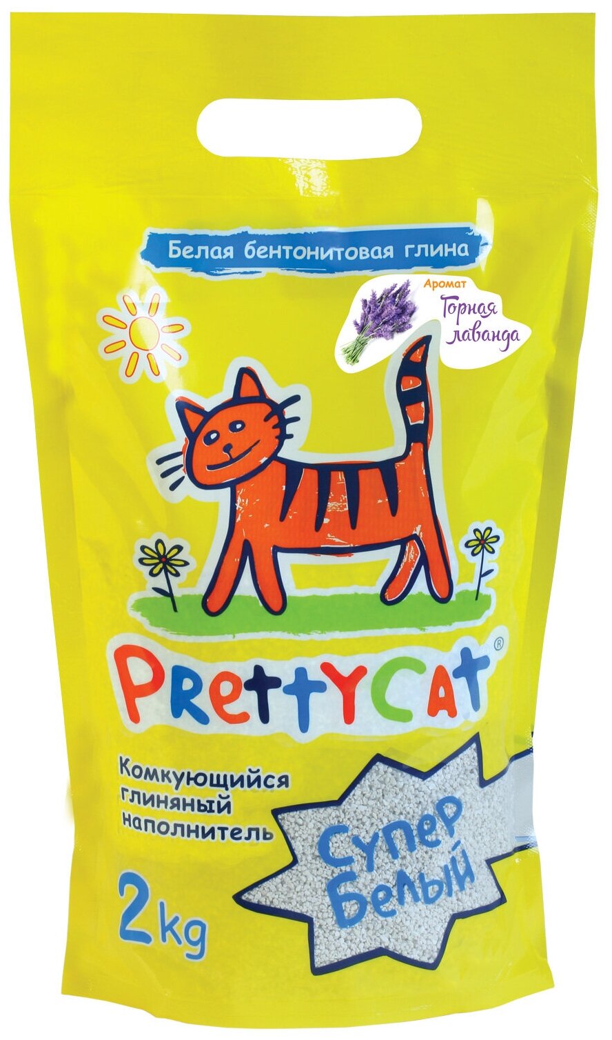 Наполнитель комкующийся PrettyCat Cупер белый с ароматом лаванды, 2кг - фото №17