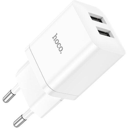 Сетевое зарядное устройство HOCO N25 2.1A/2USB белый