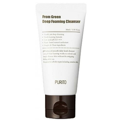 Пенка для умывания PURITO From Green Deep Foaming Cleanser (Mini), 12мл.